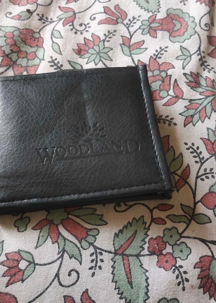 Woodland Black Leather Wallet
