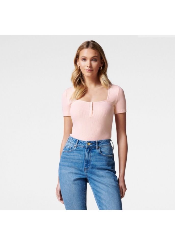 Forever New Steph Sweetheart Henley Tee