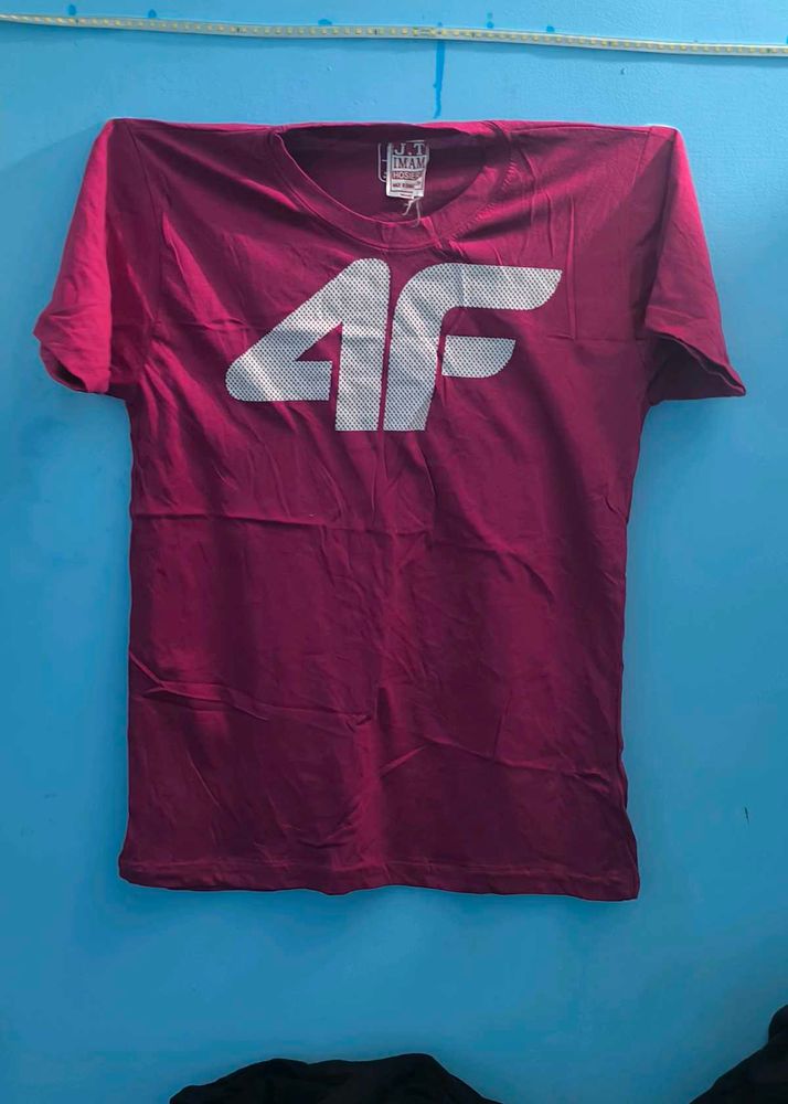 4F Maroon Graphic Tee