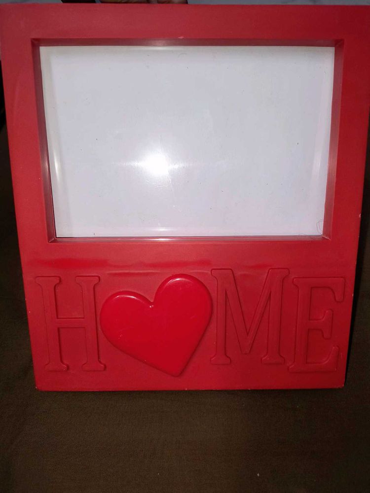 Red "HOME" Photo Frame