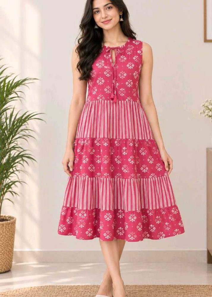 New with tags Beautiful Pink Tiered Dress