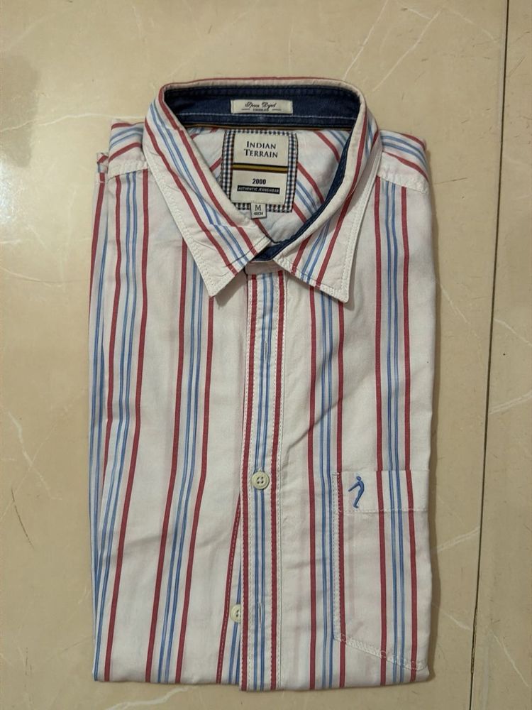 Indian Terrain Striped Men's Shirt