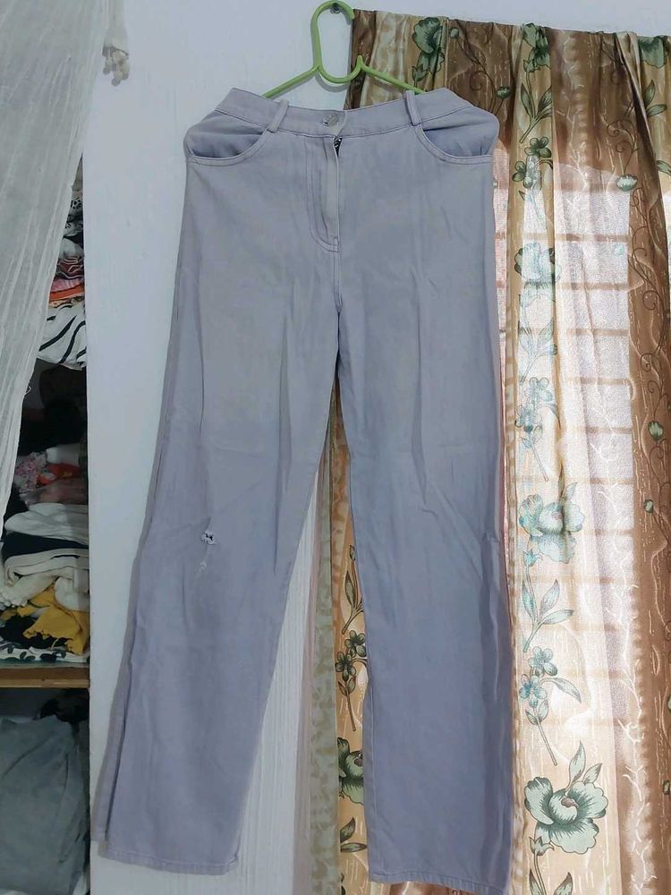 Light Purple Wide Leg Pants
