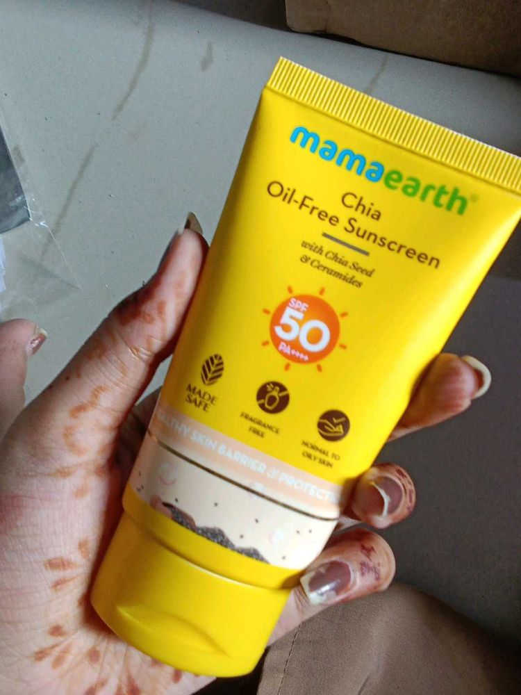 Mamaearth chia oil free sunscreen