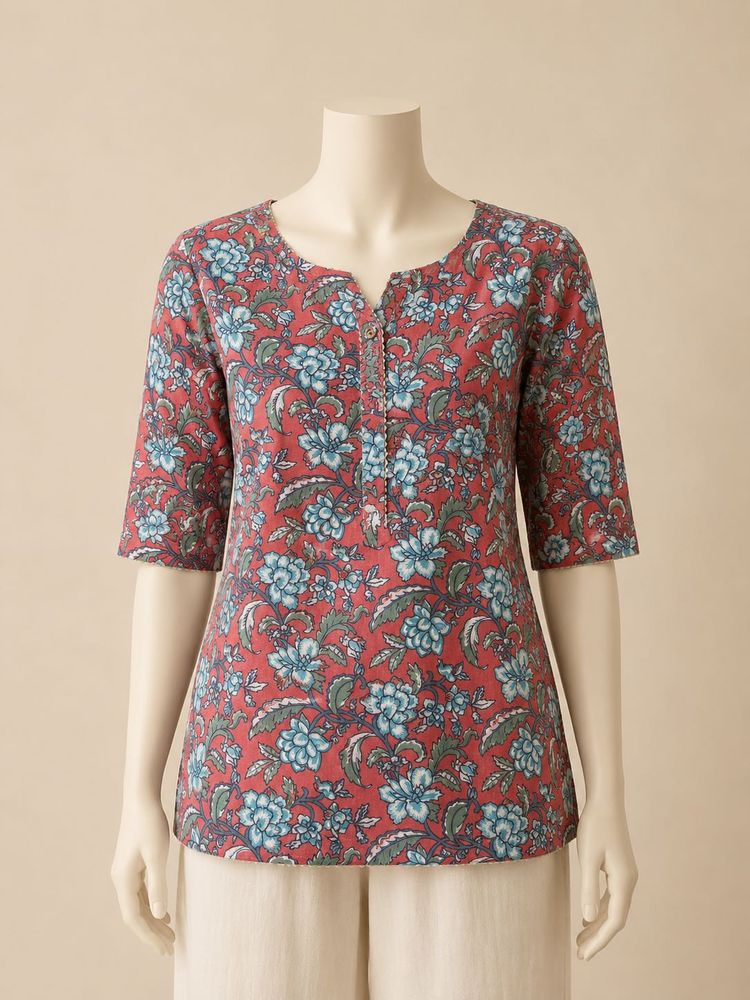Floral Print Kurta