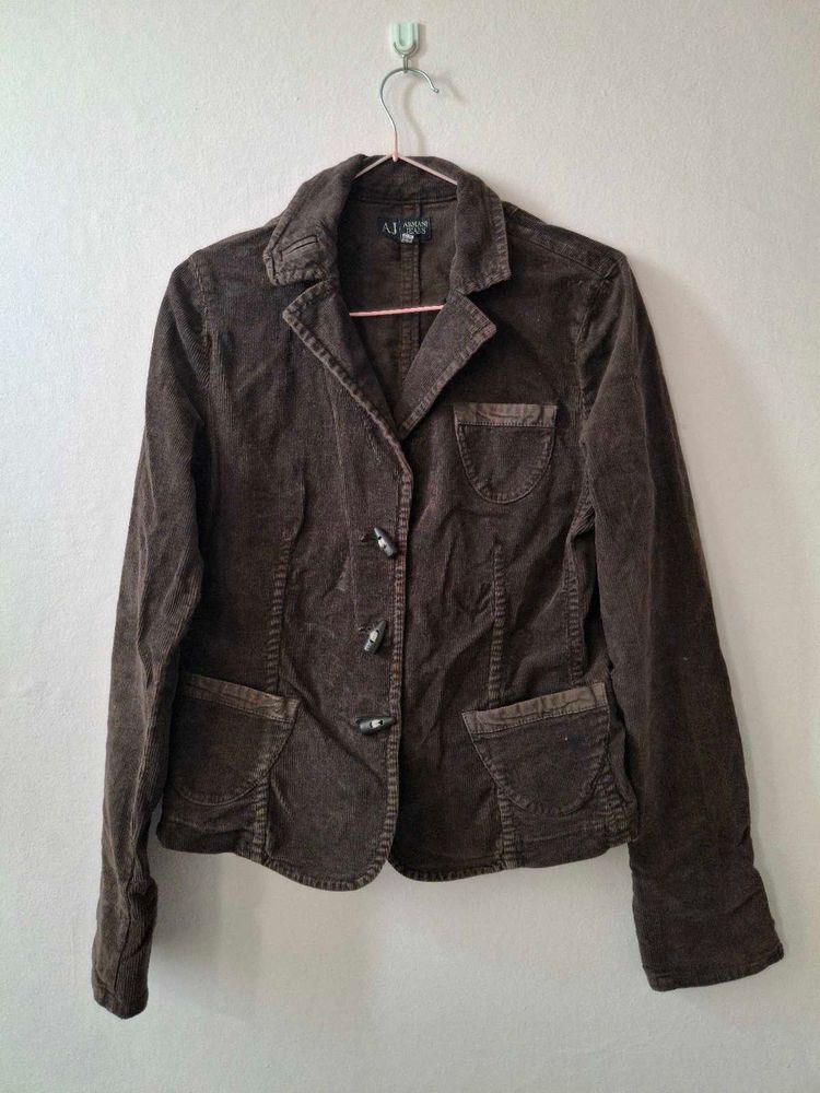 y2k Brown Corduroy Blazer Jacket 🤎