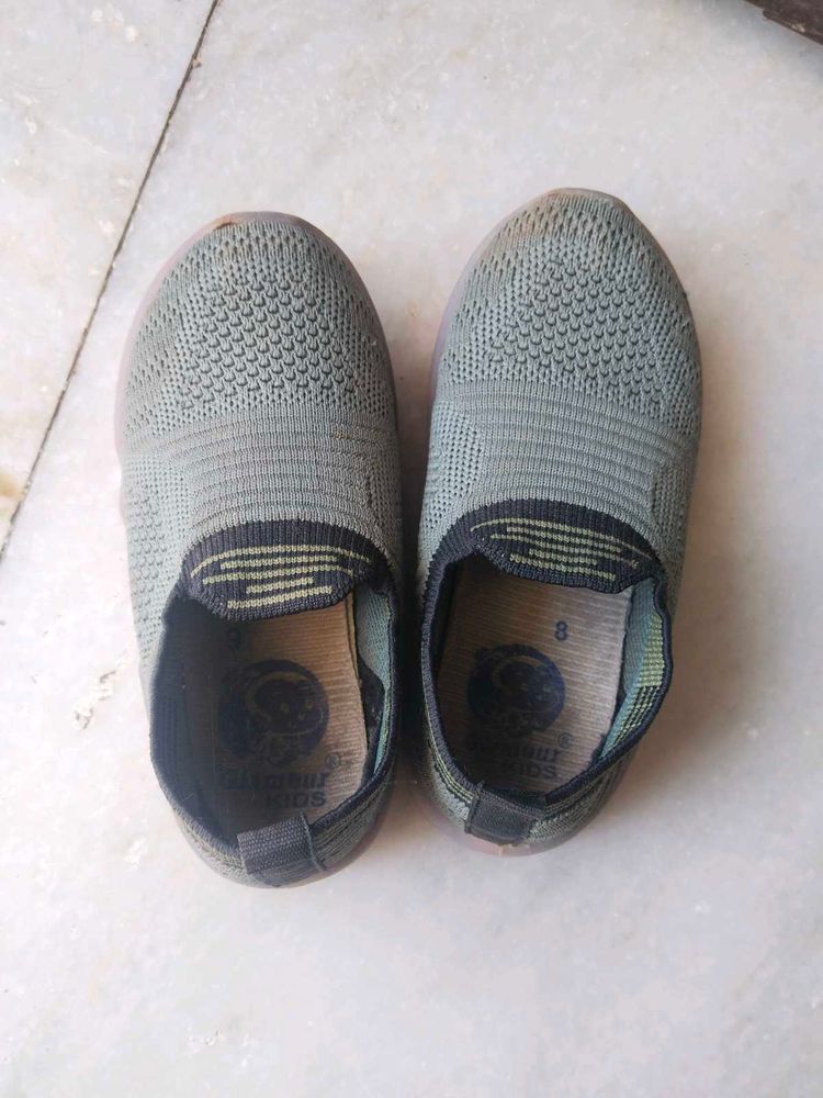 Comfortable Grey Slip-On Shoes