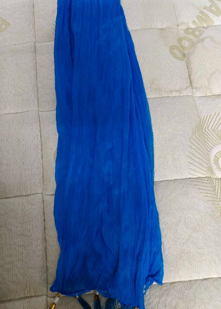 Vibrant Blue Dupatta