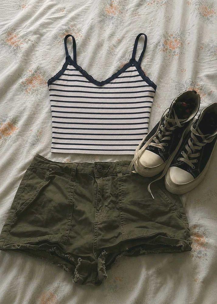 Striped Crop Top