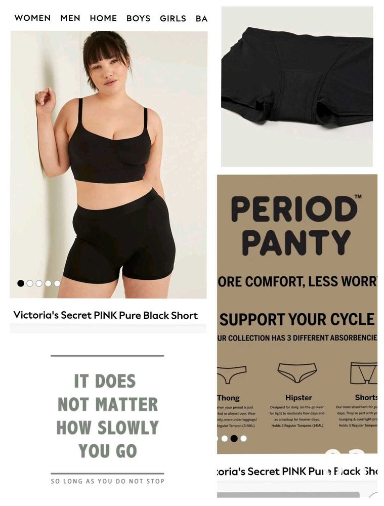 Victoria's Secret Pink Period Panty Shorts