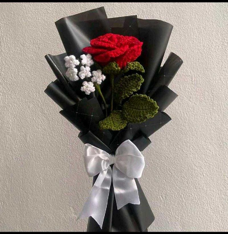 Crochet Rose Bouquet