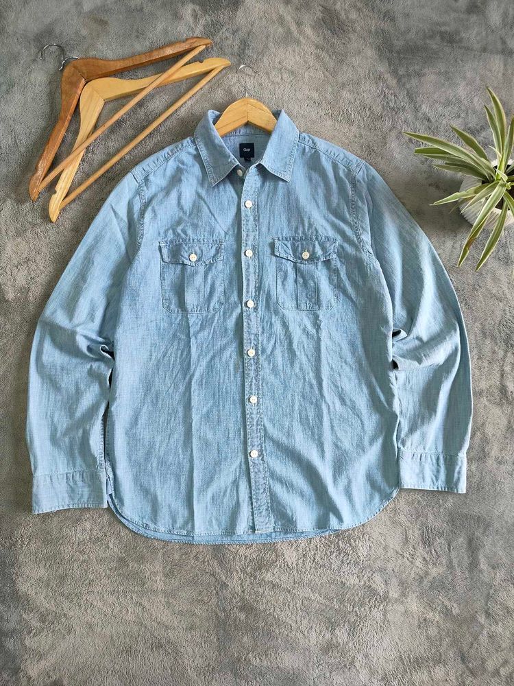 GAP Light Wash Denim Shirt