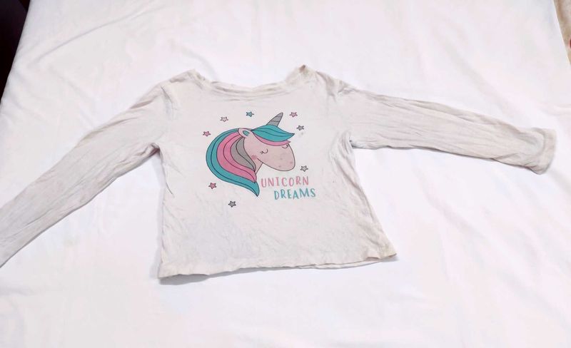 Unicorn Baby Girl Dreams Long Sleeve T-Shirt