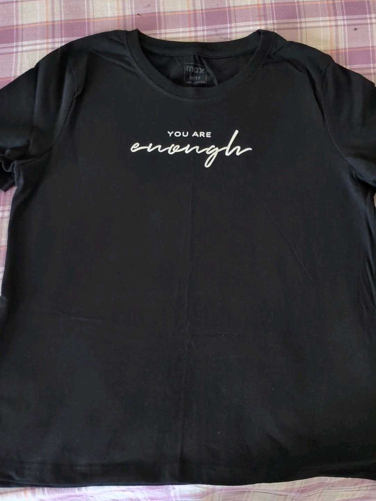 Black Color T-shirt for women