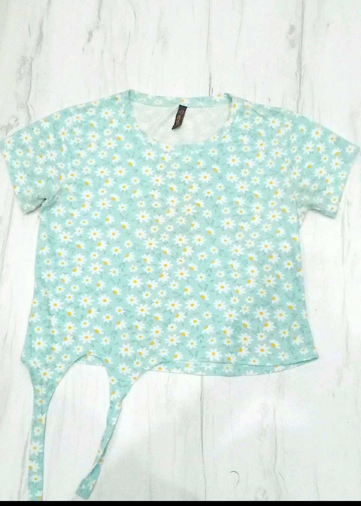Cute Daisy Print T-Shirt