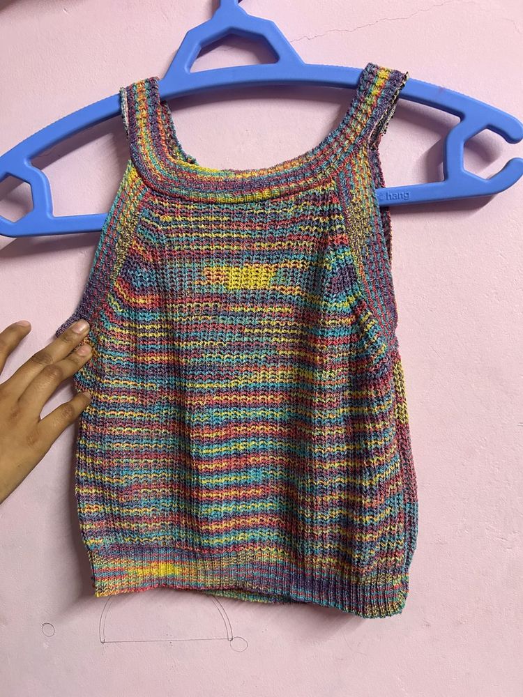 Colorful Knit Tank Top
