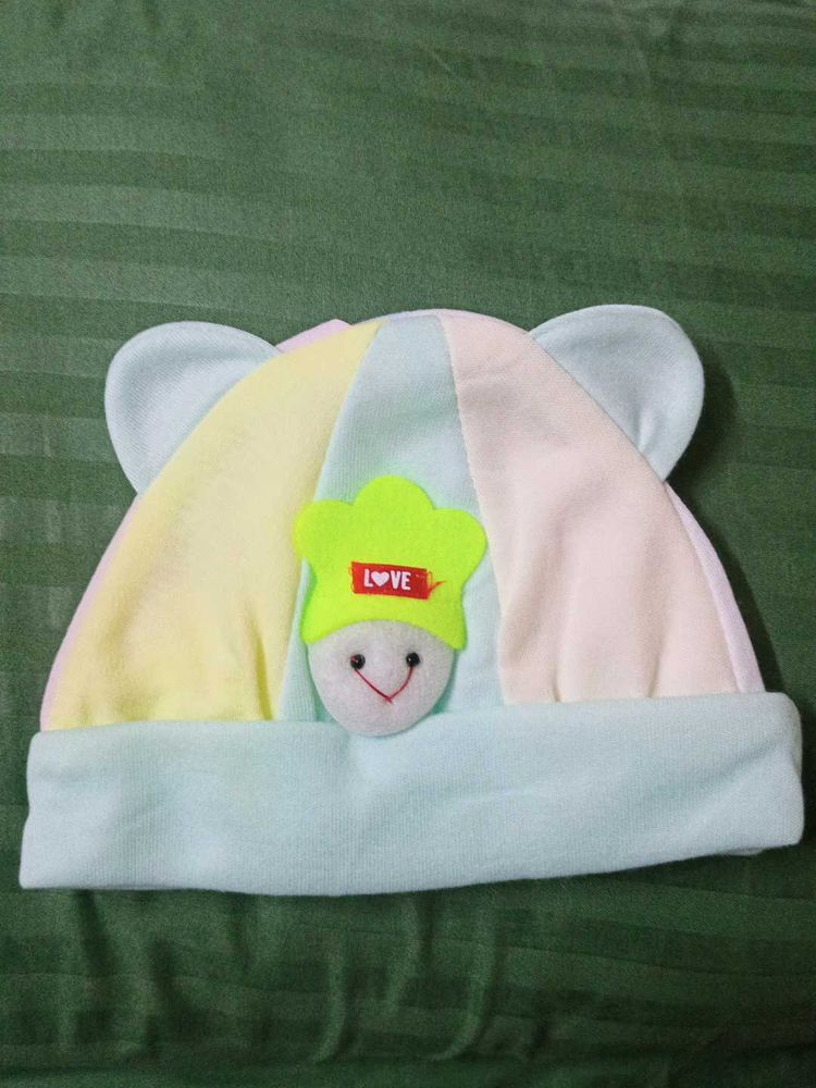 Cute Baby Hat with Love Accent
