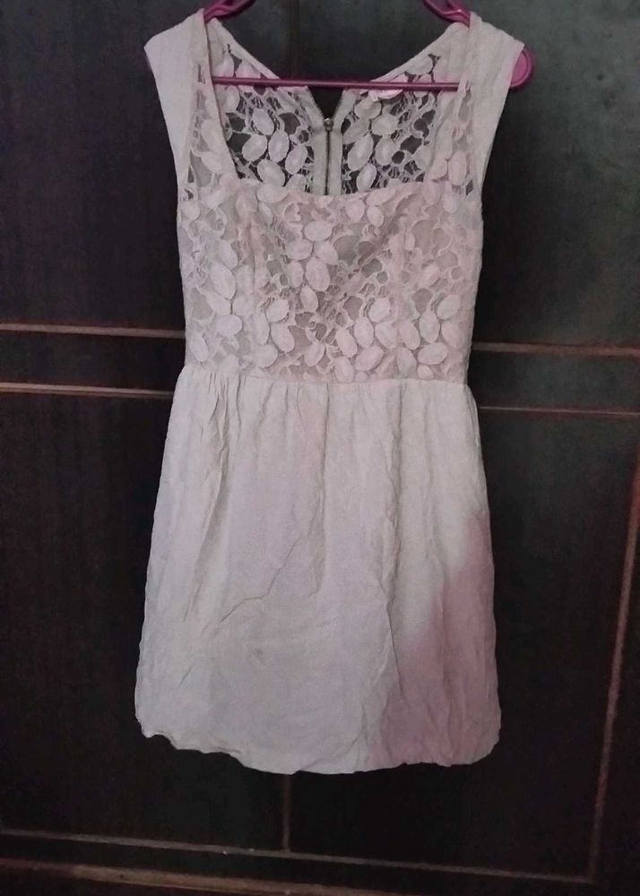 Chic Lace Overlay Dress