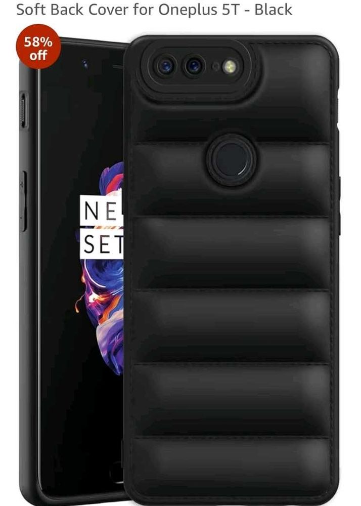Solimo Rubber Puffer Phone Case- One Plus 5T