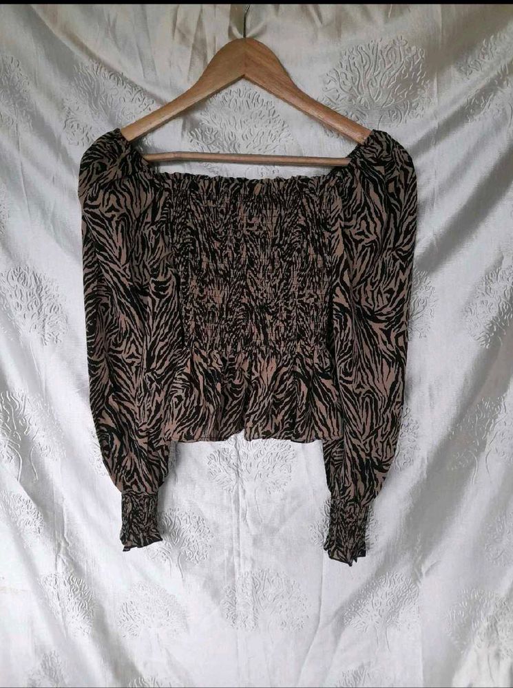 Print Off-Shoulder Top