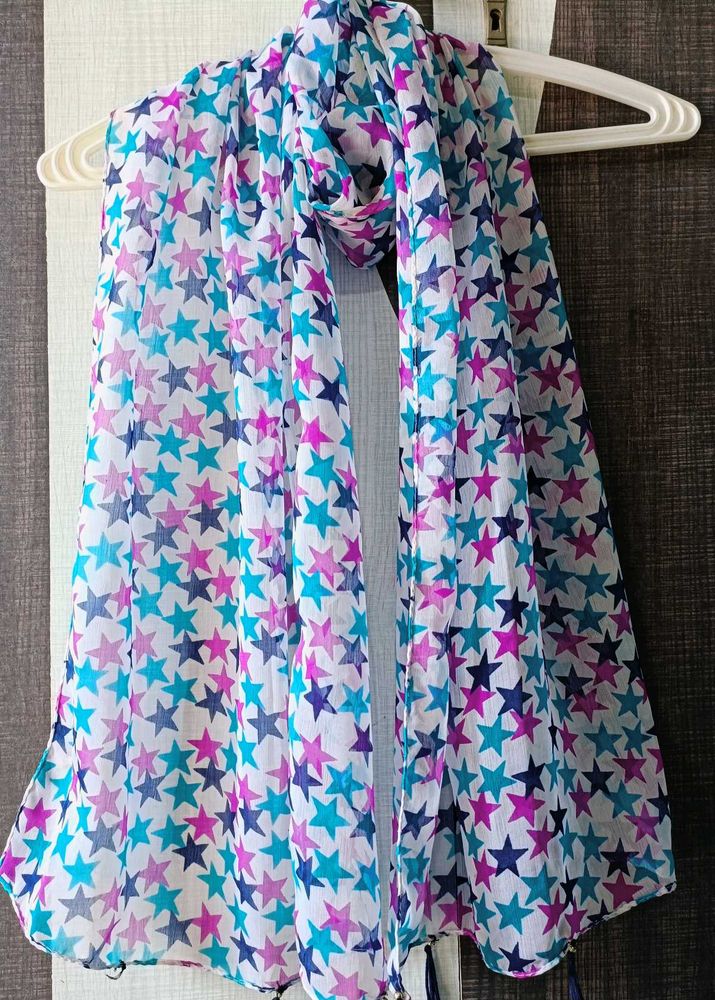 Elegant Star Printed Scarf for women
