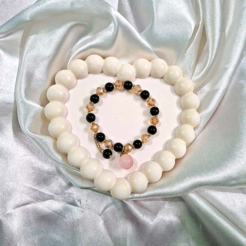 Elegant Beaded Bracelets Set (6 pcs)