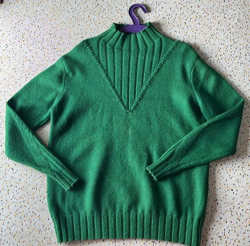 Emerald Green Knit Sweater