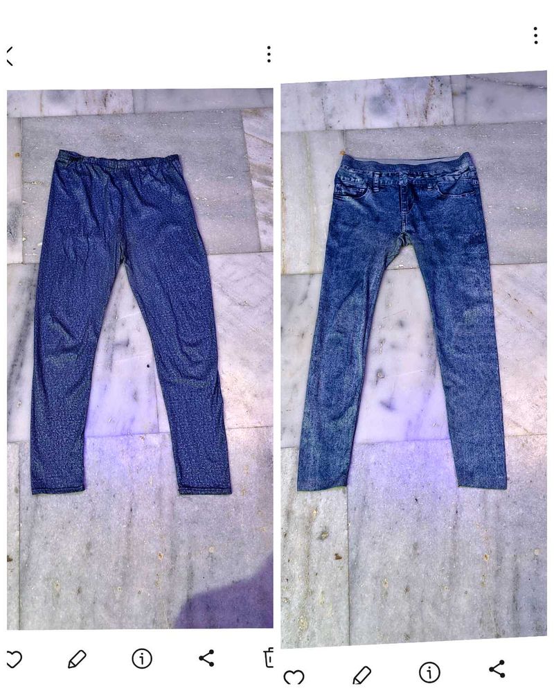 Combo Of 2 Jeggings, Stretchable