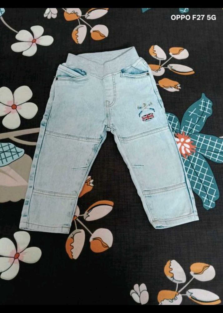 36. Kids Light Wash Denim Jeans