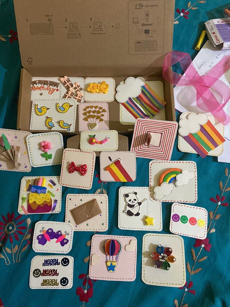 Handmade Embellished Cards (Birthday &amp; Christmas)