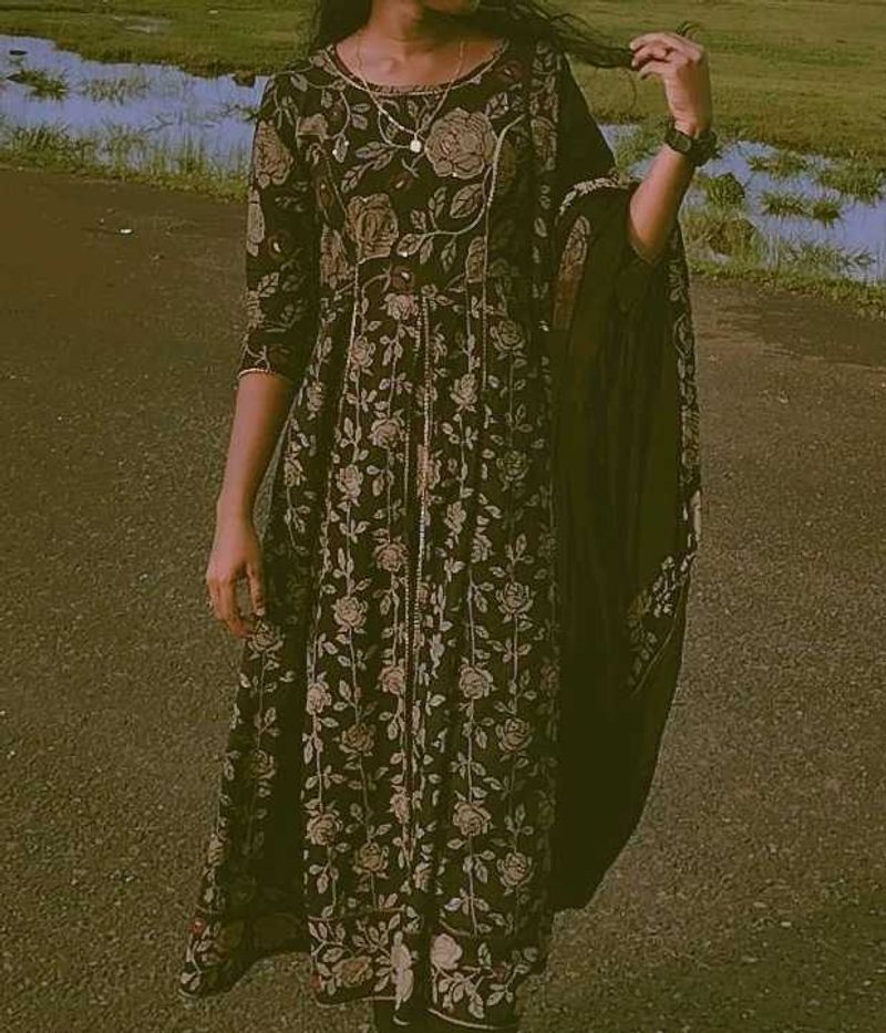 Black kurta set
