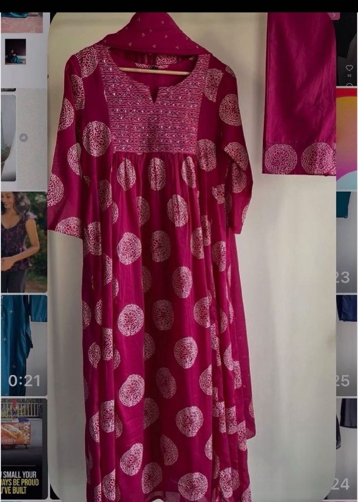 Beautiful Pink Kurta Set