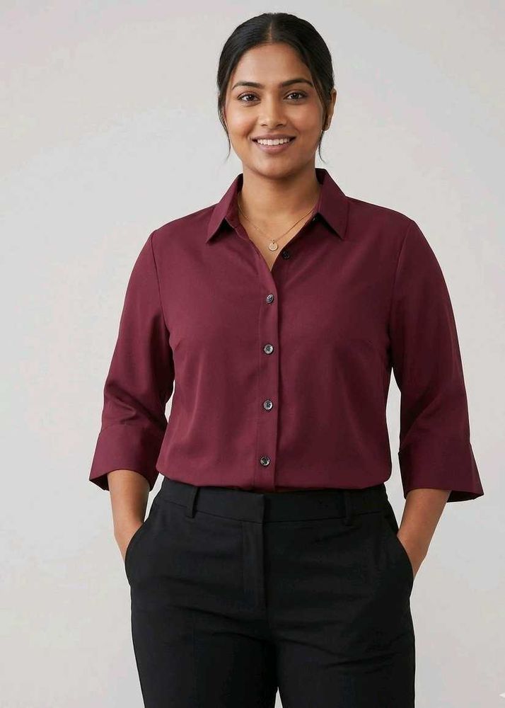 Classy Wine Solid casual shirt- soft Fabric