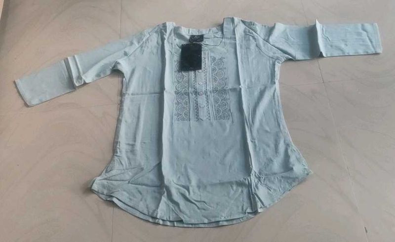 Men's Light Blue Kurta