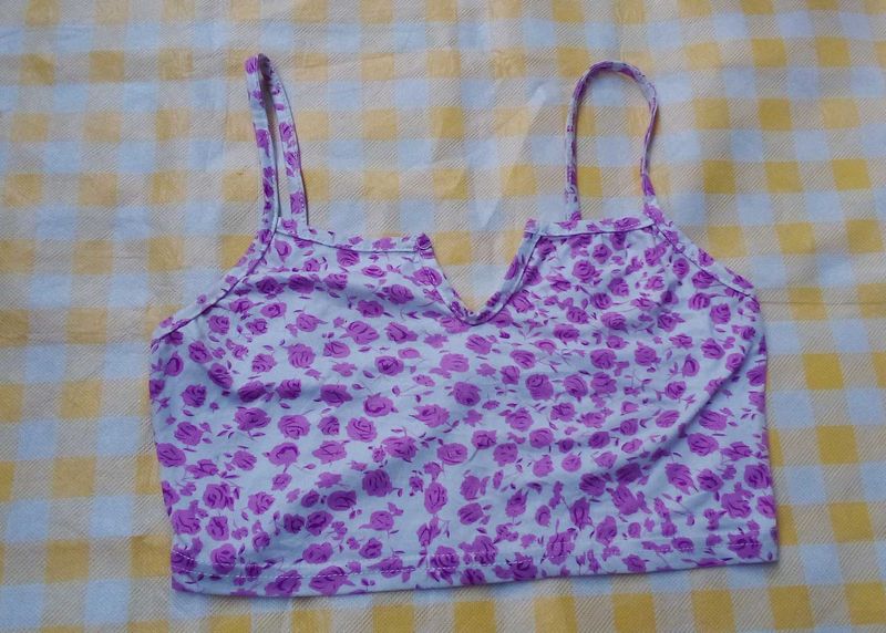 Floral Print Cami Bralette