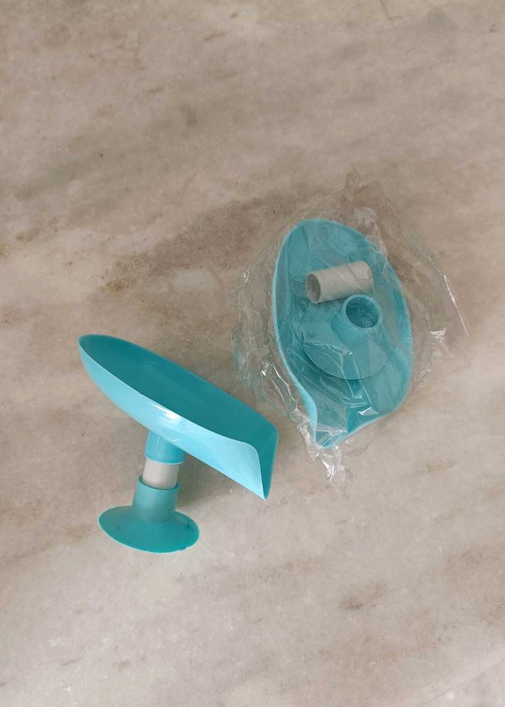 New Teal Soap Holder with Suction Cup pack of 2