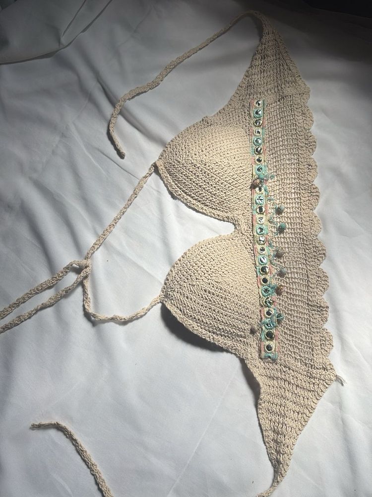 Boho Crochet Bikini Top