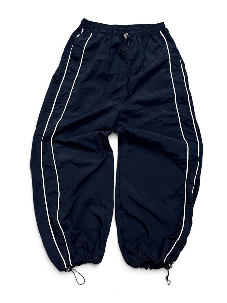 Track Pants with White Stripes