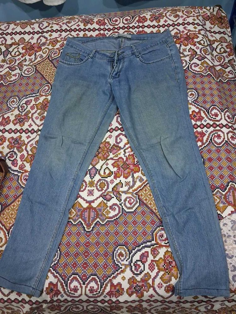 Light Wash Blue Denim Jeans