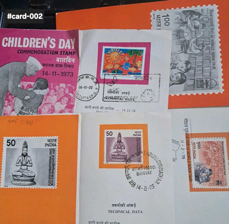 Vintage Indian Stamps Collection