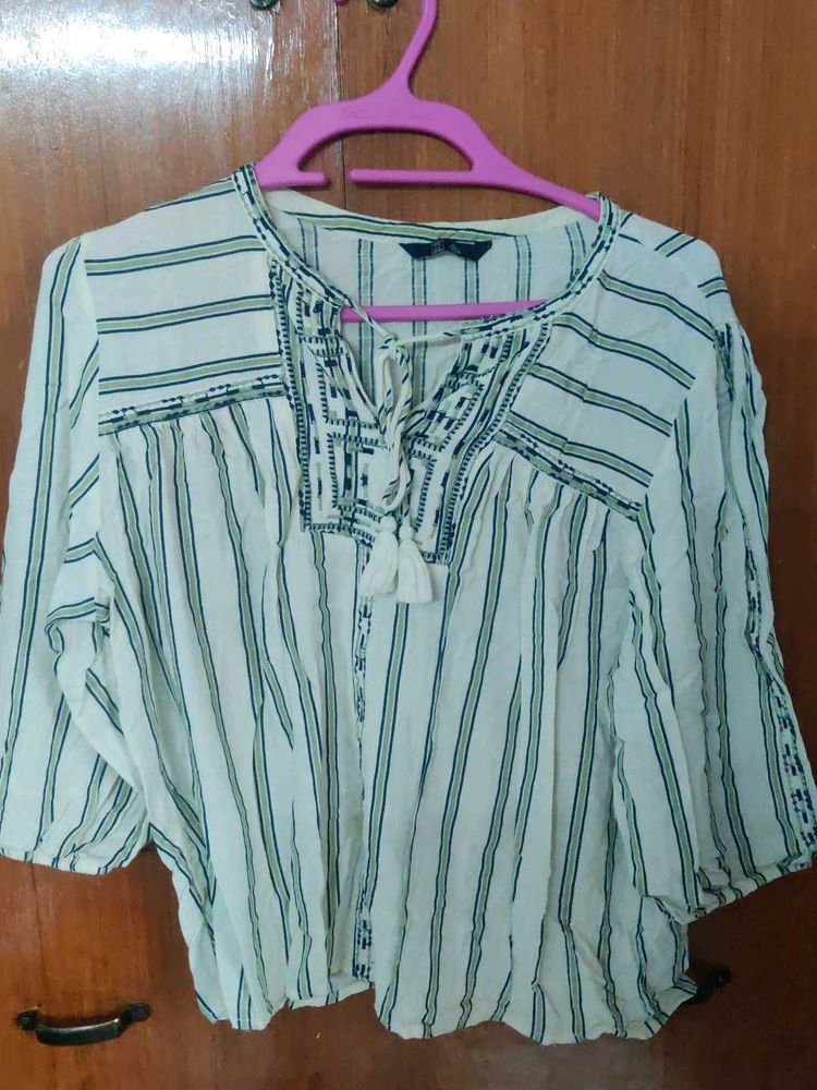 Boho Striped Tassel Top + Shirt