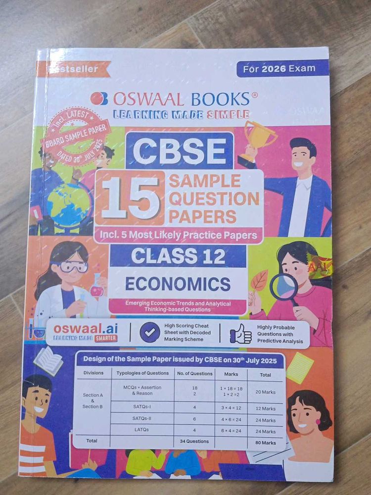 Oswaal CBSE Class 12 Economics Sample Papers
