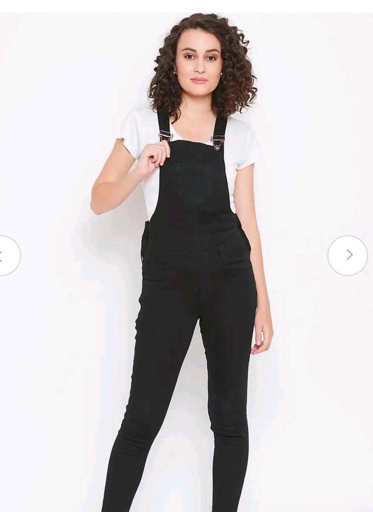 Black Overalls Jumpsuit dungaree