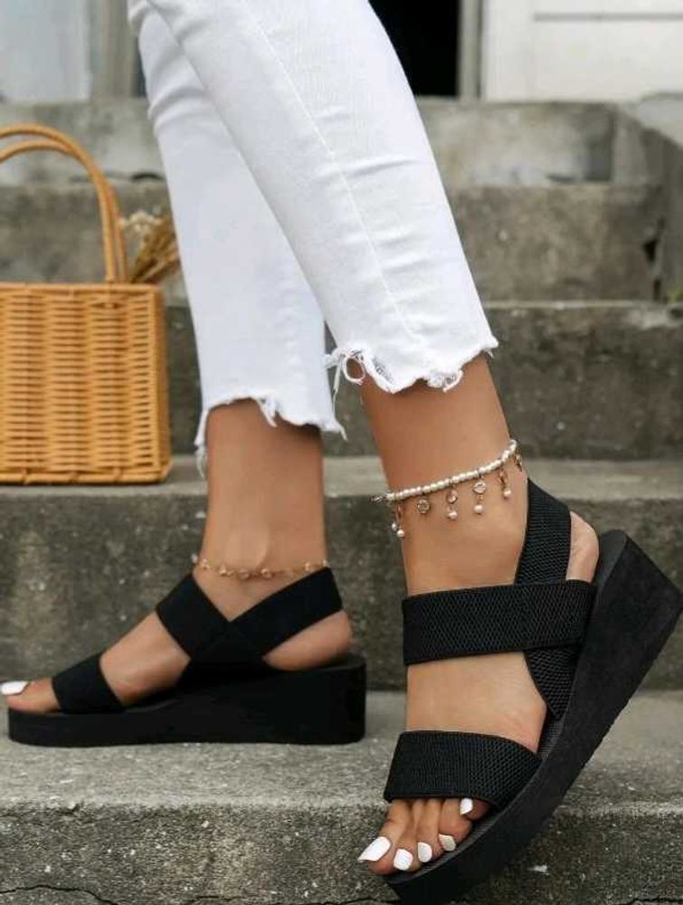 Black Platform Sandals