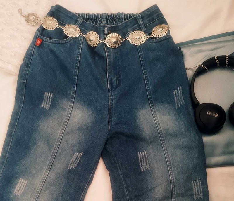 Y2K Strechable Baggy Jeans