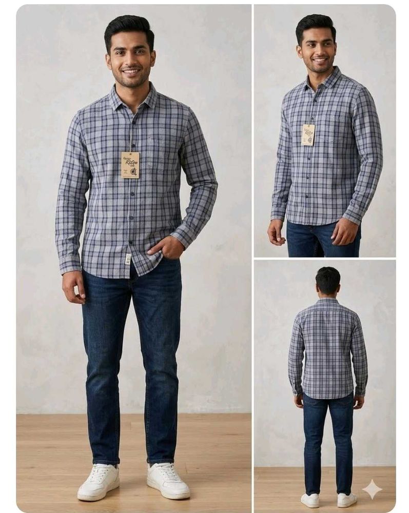 Men's Plaid Long Sleeve Shirt
