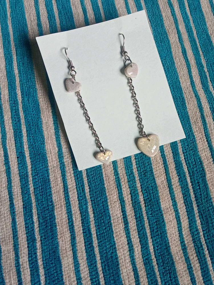 Heart Drop Earrings