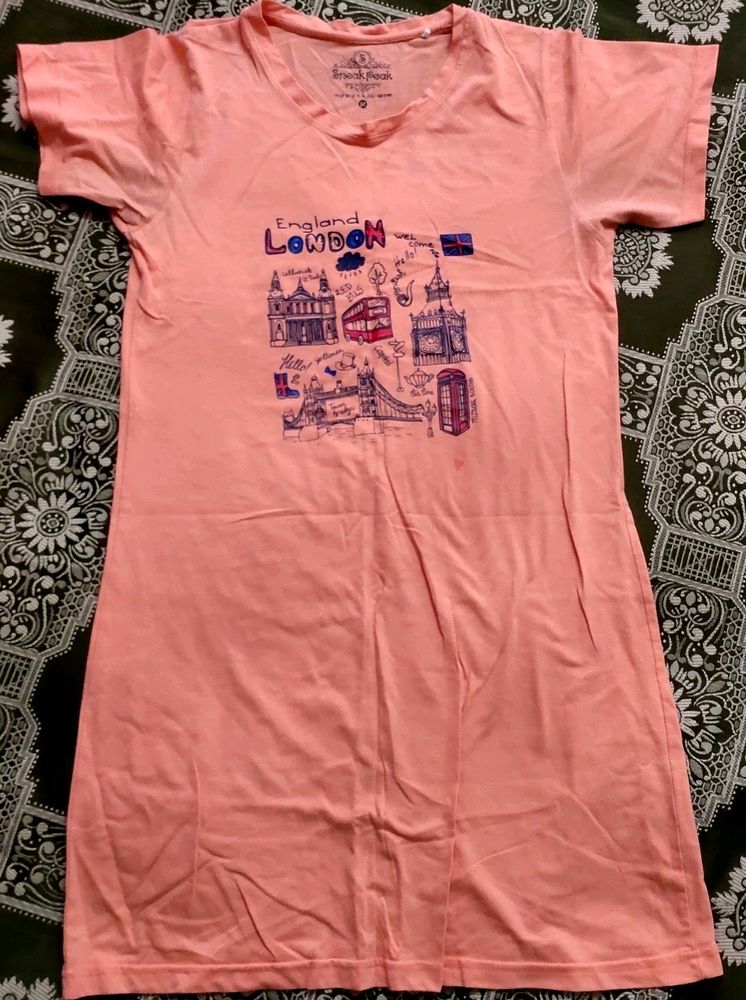 Peachy Long Nightwear Tshirt✴️
