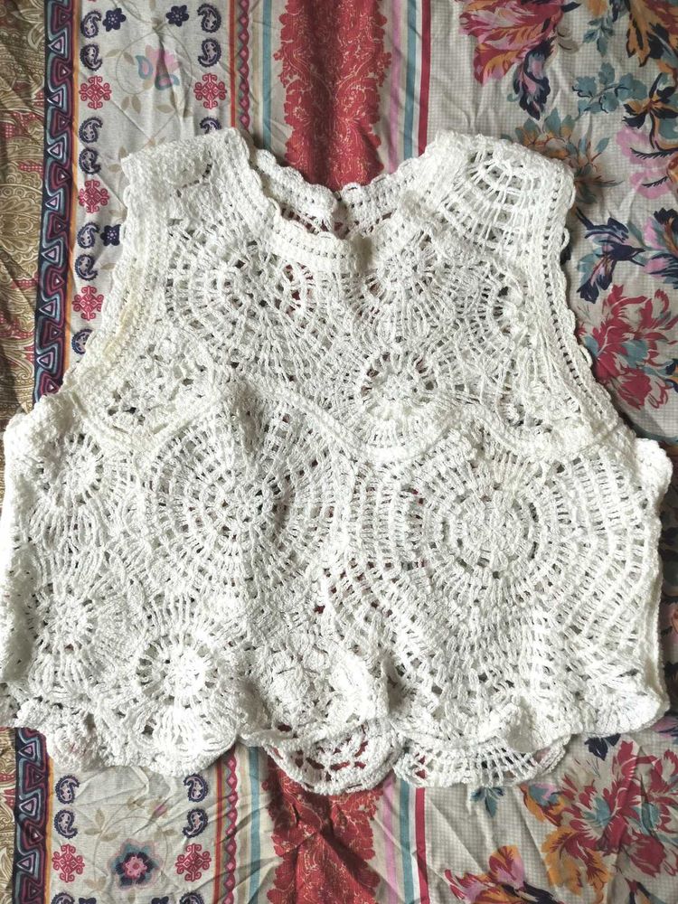 Crochet Knit Vest 💖🤌🏻