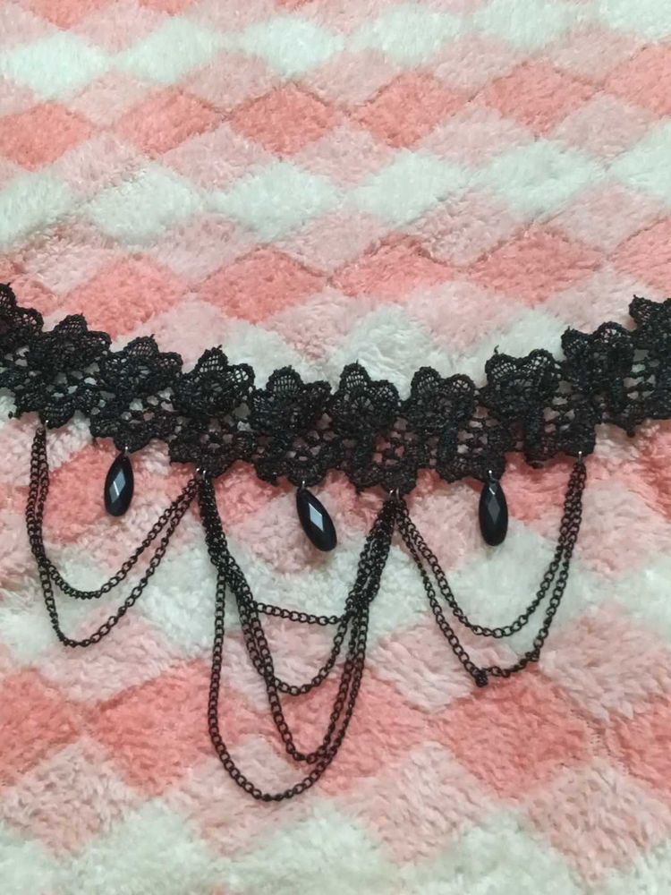 Gothic Lace Choker Necklace